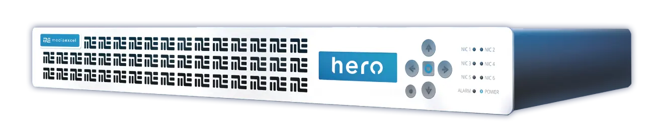 Media Excel HERO 6000 High-Density Live & Transcode Appliance