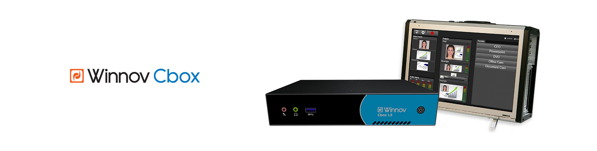 マルチ入力・マルチフォーマット出力・画面合成機能を備えた収録エンコーダ Cbox